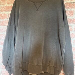 SO Women's Gray Crew Neck Sweater